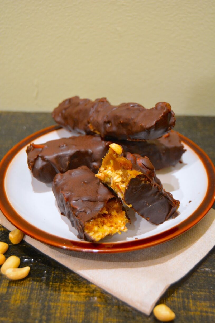 Barre Snickers à la Citrouille Vegan