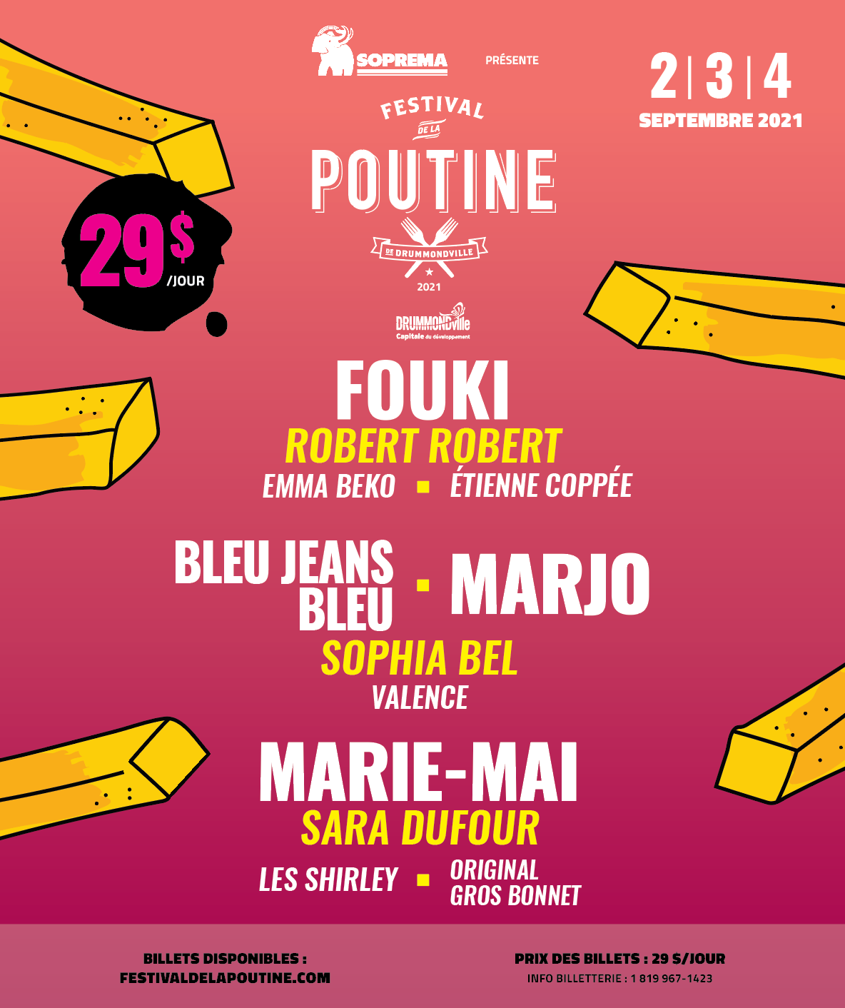 Festival de la Poutine 2021 Dévoilement de la programmation Baron Mag