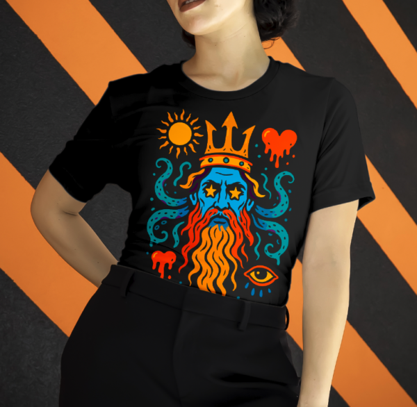 T-shirt adulte femme - Poseidon - Devant