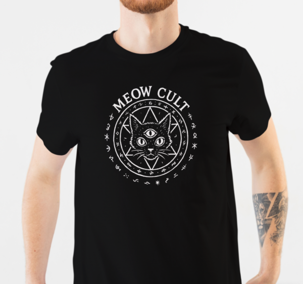 T-shirt Adulte Homme - Meow Cult - Symbole - Devant